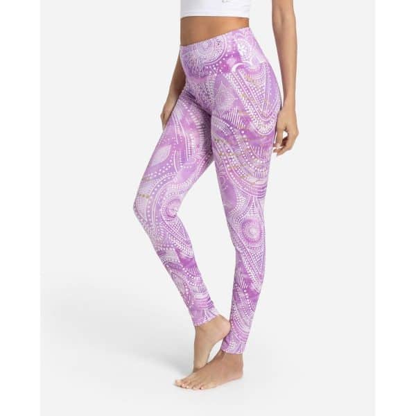 Yoga Leggings Puja malve von Spirit of Om mit hohem Bund und Mandala Print