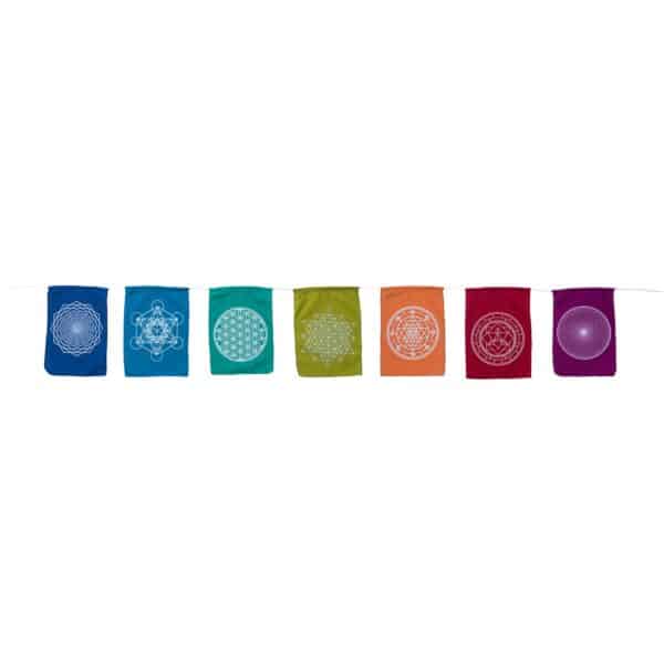 Balkon Deko Faehnchen Heilige Geometrie Spirit Symbole