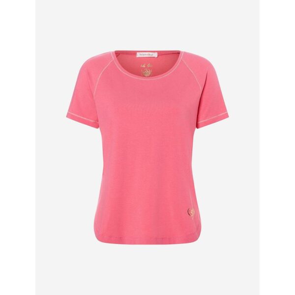 T-Shirt Raglan von Spirit of Om in der Farbe peach mit Om Symbol
