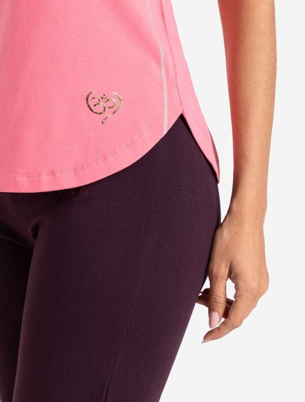 T-Shirt Raglan von Spirit of Om in der Farbe peach detail