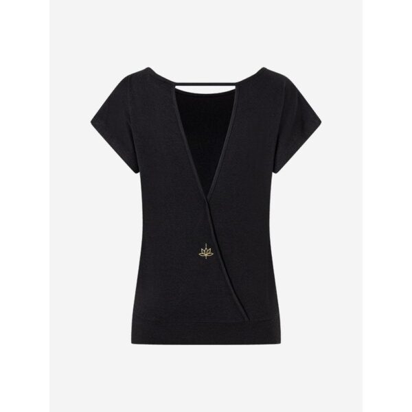 Shirt Jangama in schwarz Spirit of Om Rueckseite