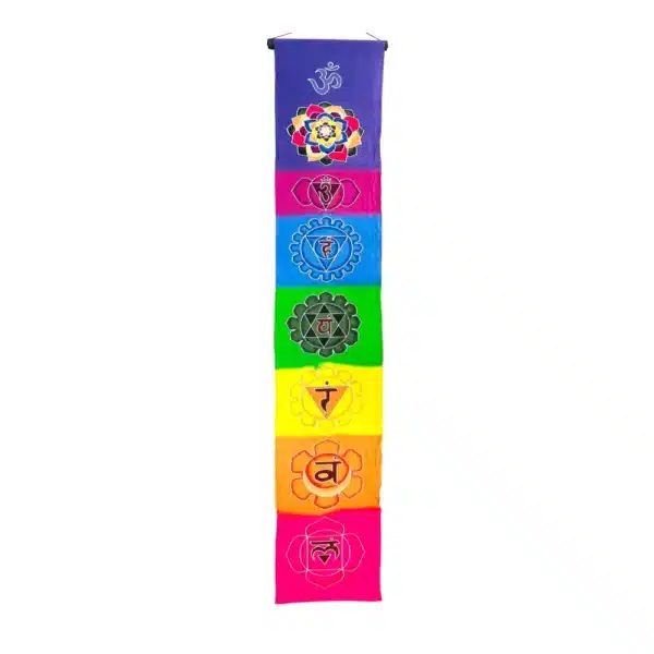 Wandschal 7 Chakren 30 cm x 180 cm