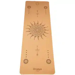 Divasya Reise Yogamatte aus Kork und Kautschuk