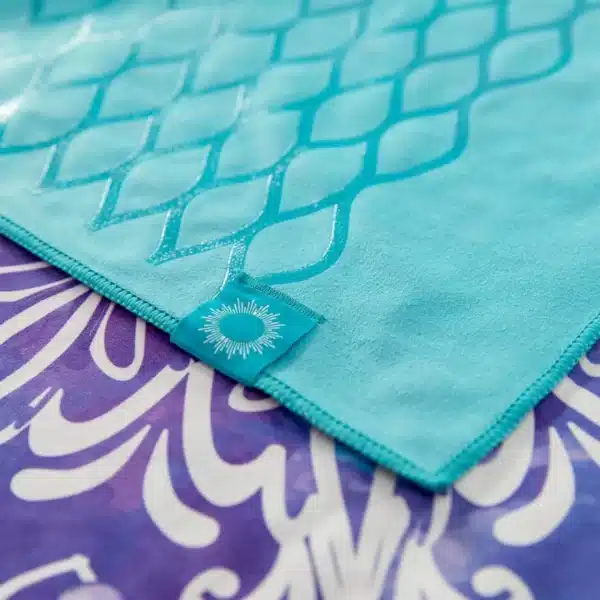 Yogamatten Handtuch mit Silikon Wabenstruktur auf der Unterseite