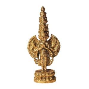 Avalokiteshvara Figur aus Messing