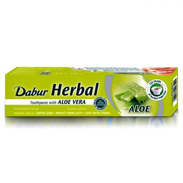 Fluoridfreie ayurvedische Zahnpasta von Dabur Herbal Aloe Vera