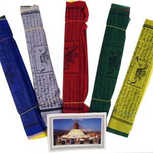 Original Gebetsfahnen aus Nepal im 5er Pack