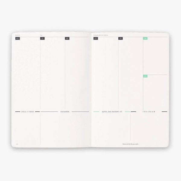 Klarheit Kalender light Wochenuebersicht