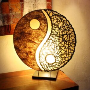 Bali Lampe Yin & Yang aus Bali 45 cm x 50 cm