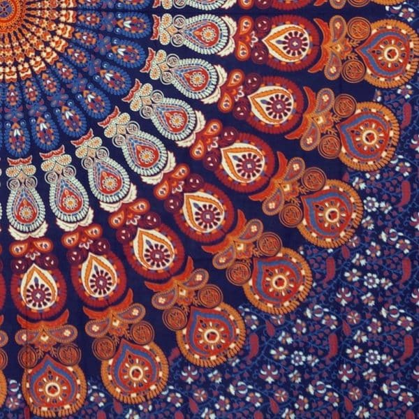 kunstvolles Mandala Tuch in Detailansicht