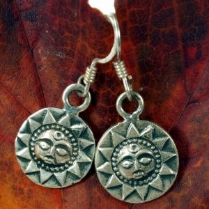 Ohrringe Sonne aus Silber