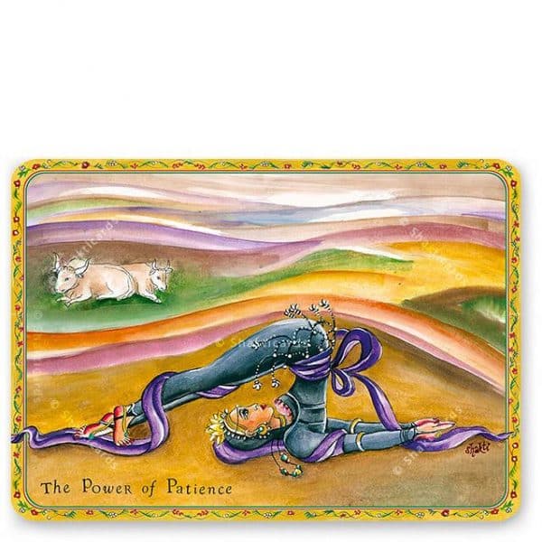 Yoga Postkarte Shakti Card the power of patience