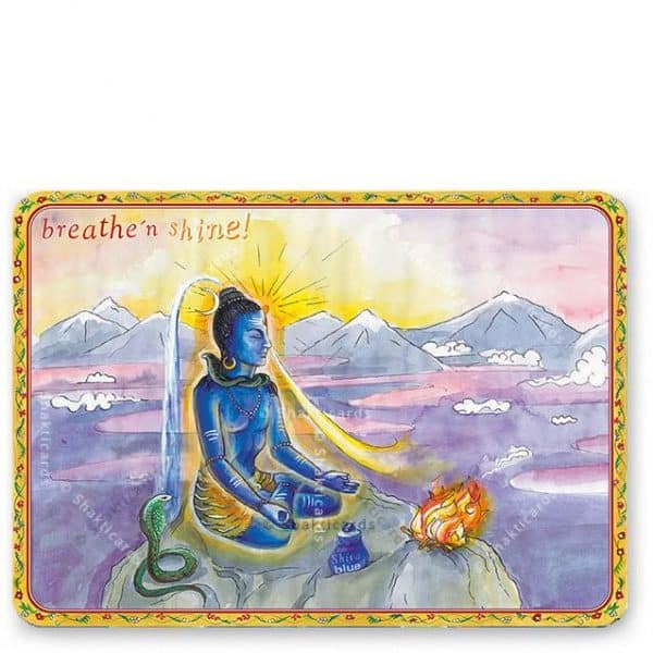 Shakti Card Yoga Postkarte Breathe and Shine