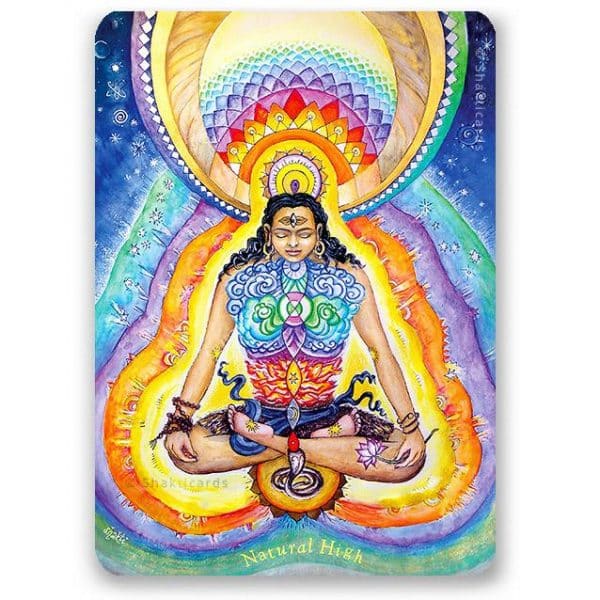 Shakti Card Yoga Postkarte Natural High