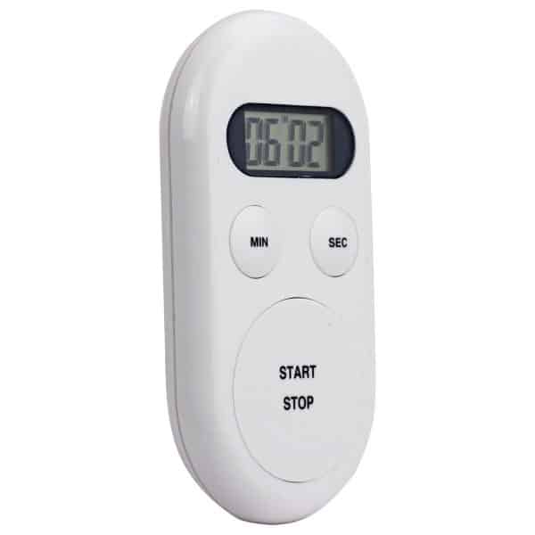 Yoga Timer oval flach silber